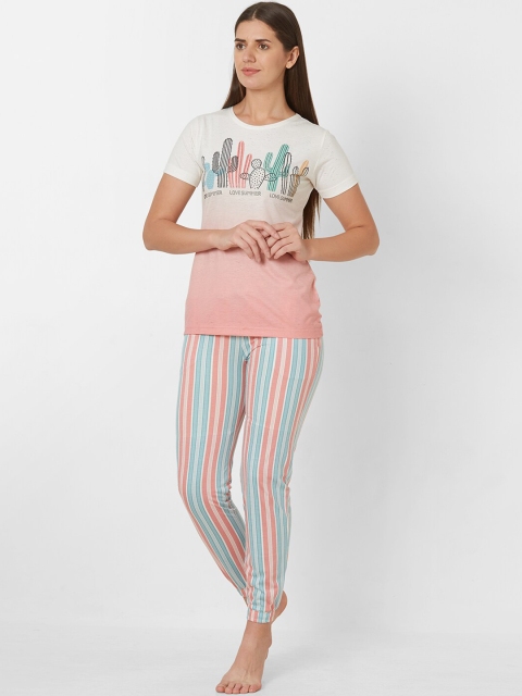 

Sweet Dreams Women Multicoloured Printed Night suit, Multi
