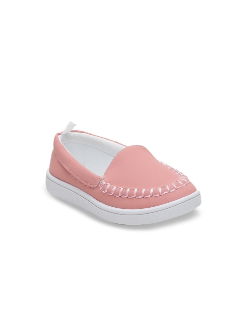 

MINI KLUB Boys Peach-Coloured Slip-On Sneakers