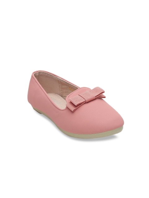 

MINI KLUB Girls Pink Solid Suede Ballerinas