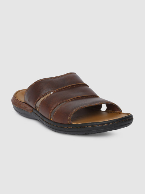 

Arrow Men Brown Solid TARAS Leather Sandals