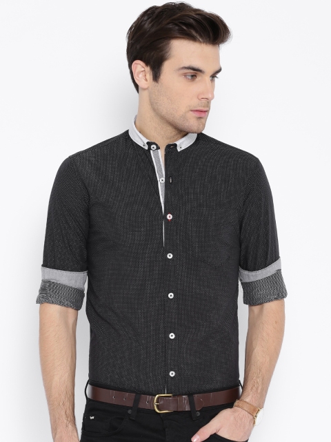 

HARVARD Black Casual Shirt