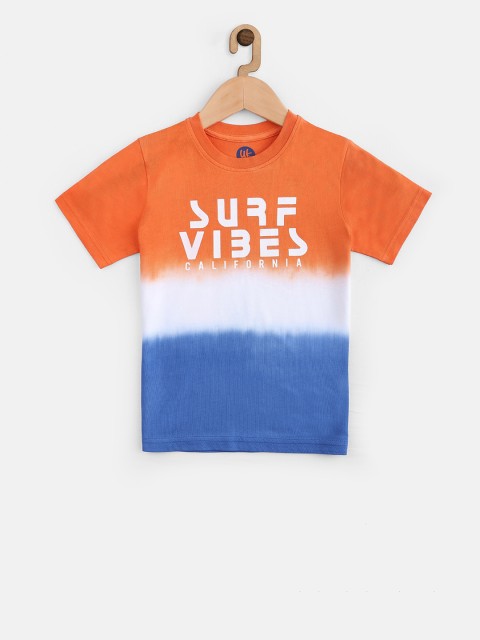 

YK Boys Orange Dyed Round Neck T-shirt
