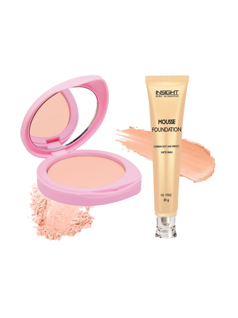

INSIGHT Women Beige Mineralized Pressed Powder with Mousse Foundation