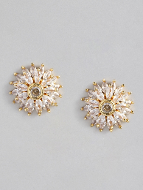 

justpeachy Gold-Plated Floral Studs