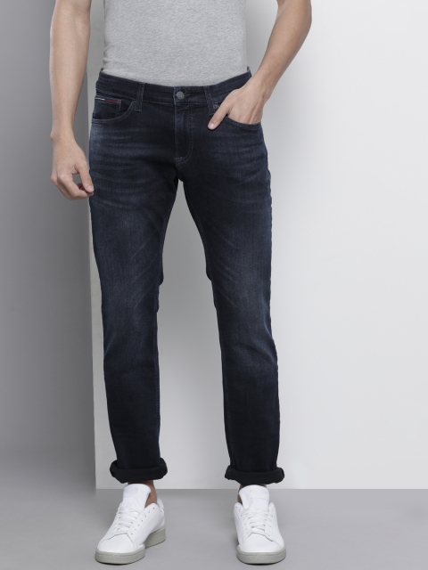 

Tommy Hilfiger Men Blue Slim Fit Mid-Rise Light Fade Stretchable Jeans