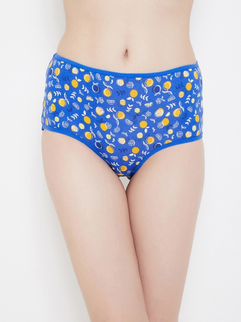 

Clovia Women Blue & White Fruit Printed Hipster Briefs PN3318X033XL