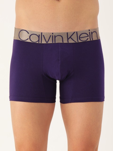 

Calvin Klein Underwear Men Navy Blue Solid Trunks NB25377ZX-7ZX