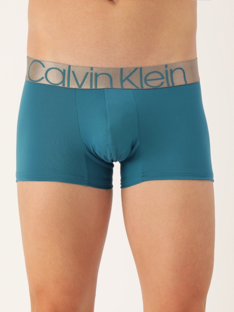 

Calvin Klein Underwear Men Teal Blue Solid Trunks NB25408EO-8EO