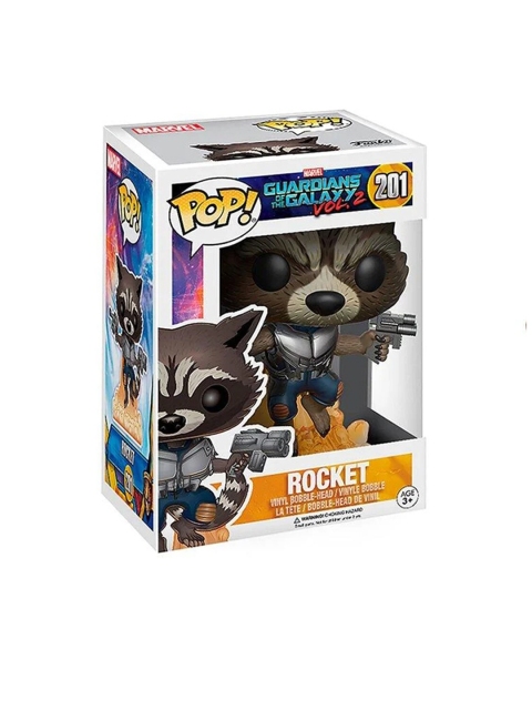 

Funko Pop Marvel: Guardians Of The Galaxy - Rocket Raccoon Bobblehead #201, Brown