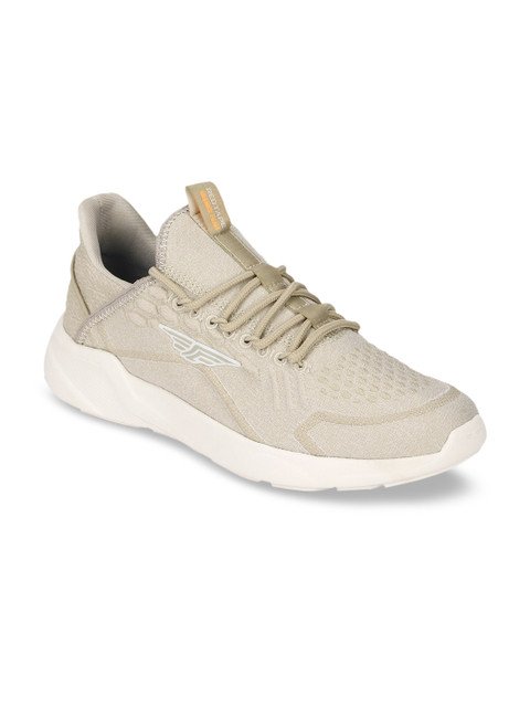 

Red Tape Men Beige Textile Walking Shoes