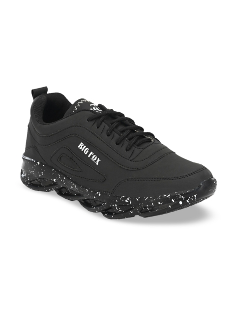 

Big Fox Men Black Canvas Running Shoes