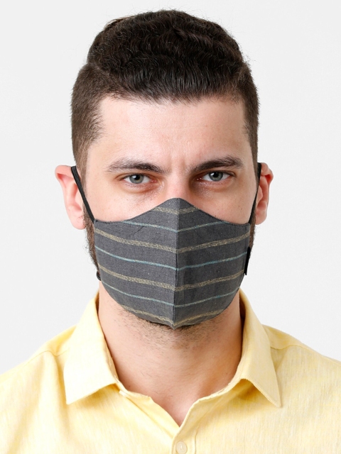 

CAVALLO by Linen Club Unisex 3Ply Protective Outdoor Face Mask, Black