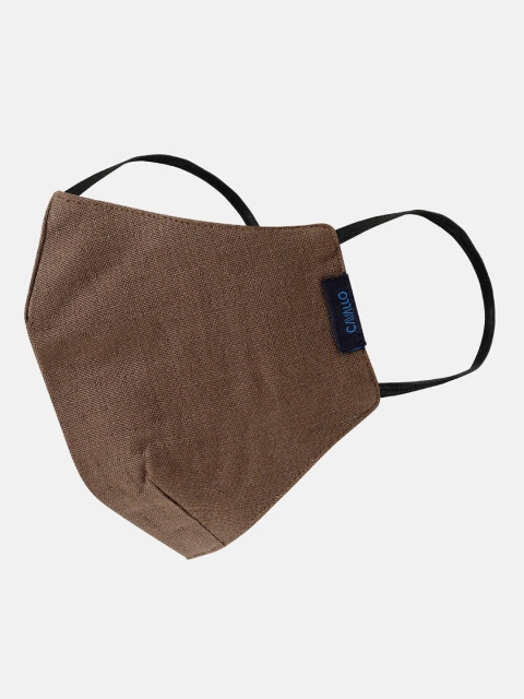 

CAVALLO By Linen Club Men Brown Reusable 3-Layer Outdoor Protection Mask
