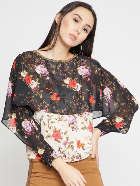 

Madame Women Black Printed Top