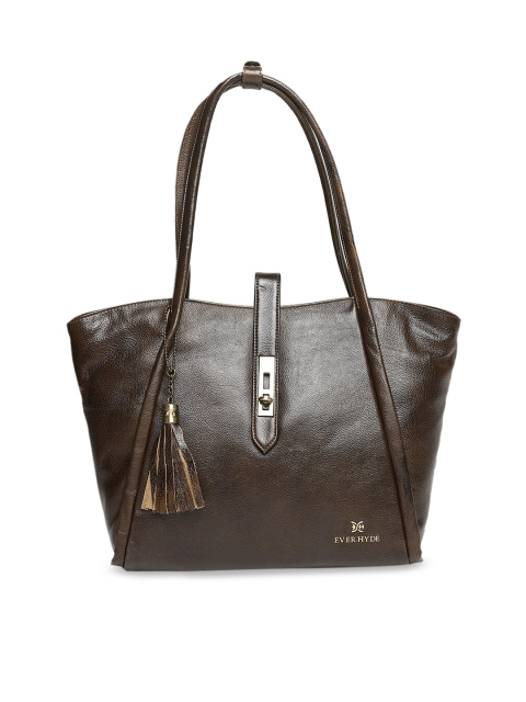 

EVER HYDE Brown Solid Shoulder Bag