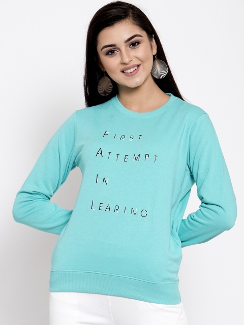 

Global Republic Women Blue Printed Sweatshirt