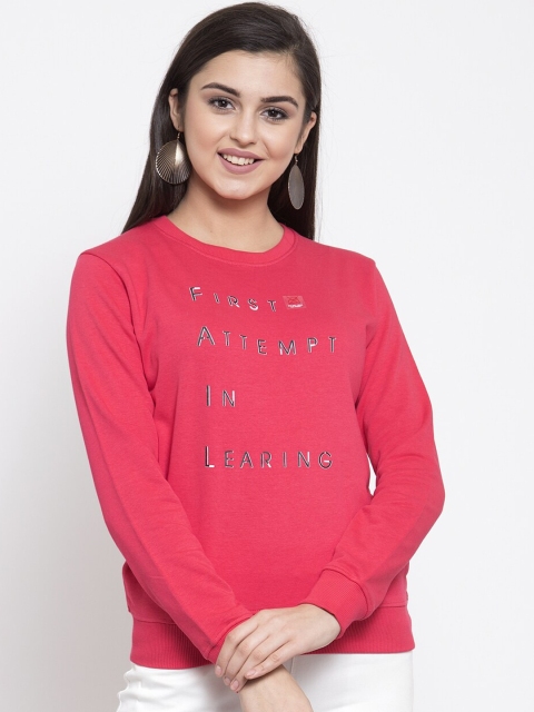 

Global Republic Women Pink Printed Sweatshirt