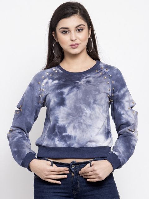 

Global Republic Women Blue Dyed Sweatshirt