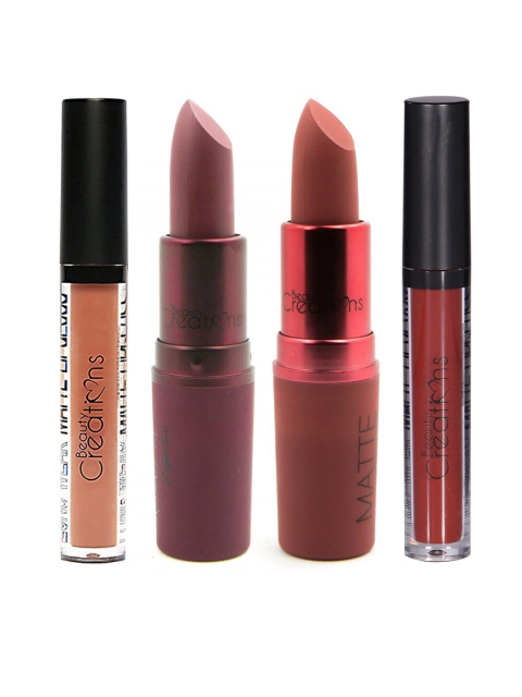 

Beauty Creations Women Set Of 4 Lipsticks, Purple