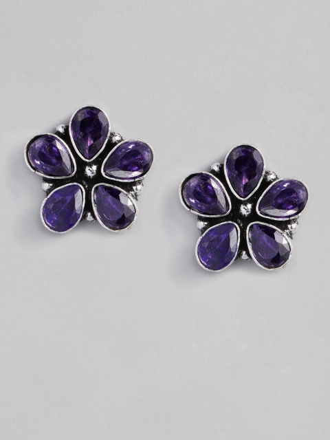 

justpeachy Purple Contemporary Studs