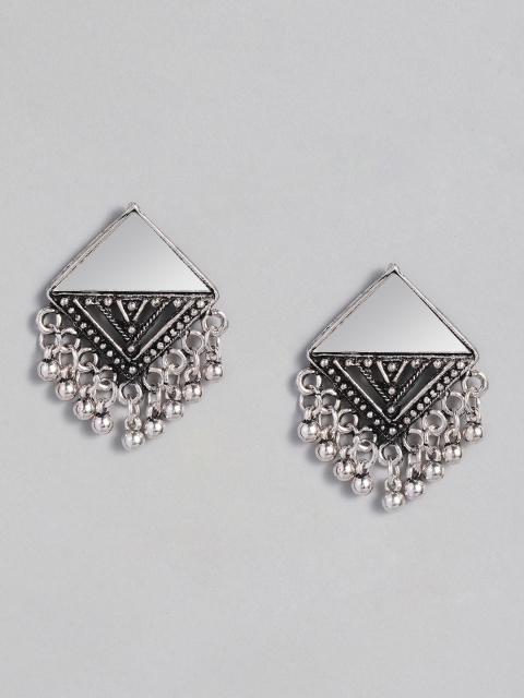 

justpeachy Silver-Plated Square Studs