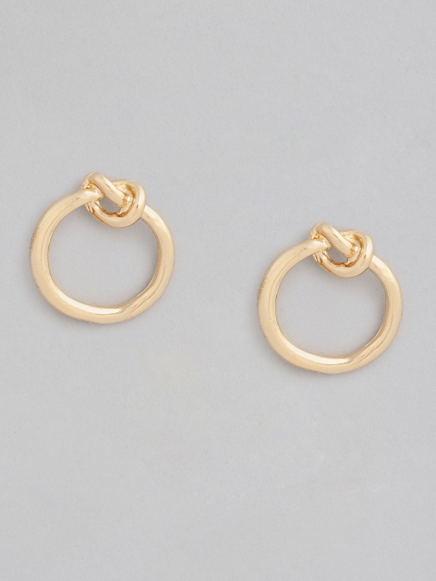 

justpeachy Gold-Plated Circular Knot Studs