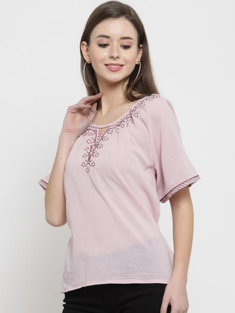 

Global Republic Women Pink Solid Top