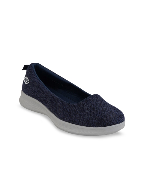 

pelle albero Women Navy Blue Woven Design Slip-On Sneakers