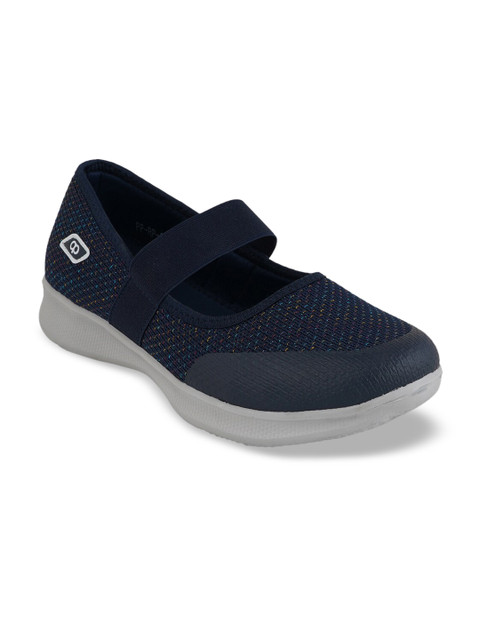 

pelle albero Women Navy Blue Woven Design Slip-On Sneakers