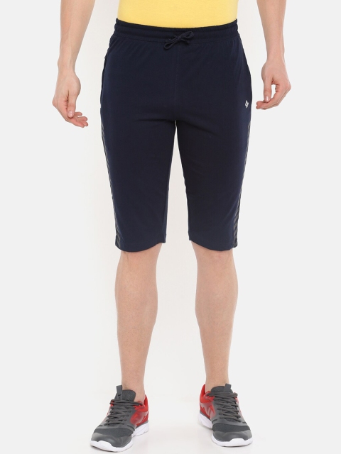 

Dollar Men Navy Blue Solid Regular Fit Shorts