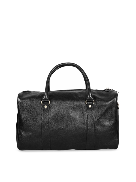 

SCHARF Men Black Solid Ted Taylor - I Beg To Genuine Leather Duffle Cum Gym Bag