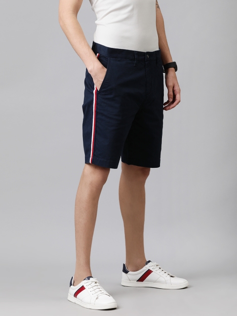 

Tommy Hilfiger Men Navy Blue Solid Regular Fit Chino Shorts