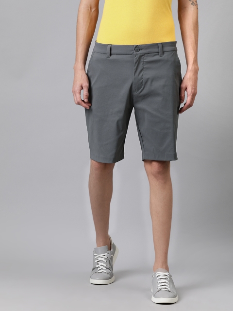 

Tommy Hilfiger Men Grey Solid Regular Fit Regular Shorts