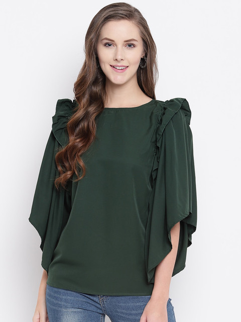 

RIVI Women Green Solid Top