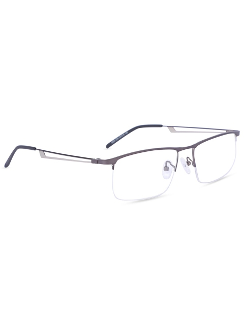 

MARC LOUIS Unisex Charcoal Grey Solid Half Rim Rectangle Frames 8025 C04 54 FR