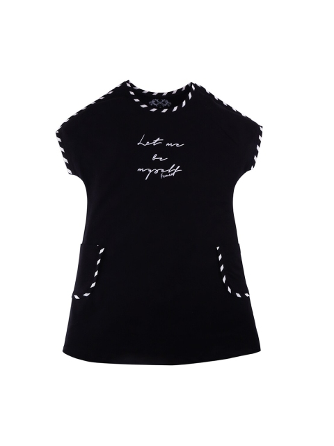 

FEMEA Black Printed Nightdress