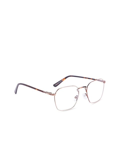 

MARC LOUIS Unisex Rose Gold-Toned & Brown Full Rim Square Frames VPL882 0590 51 FR
