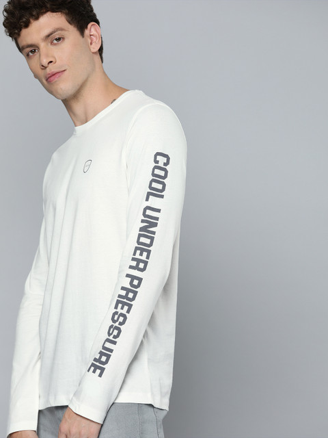 

Harvard Men White Solid Round Neck T-shirt
