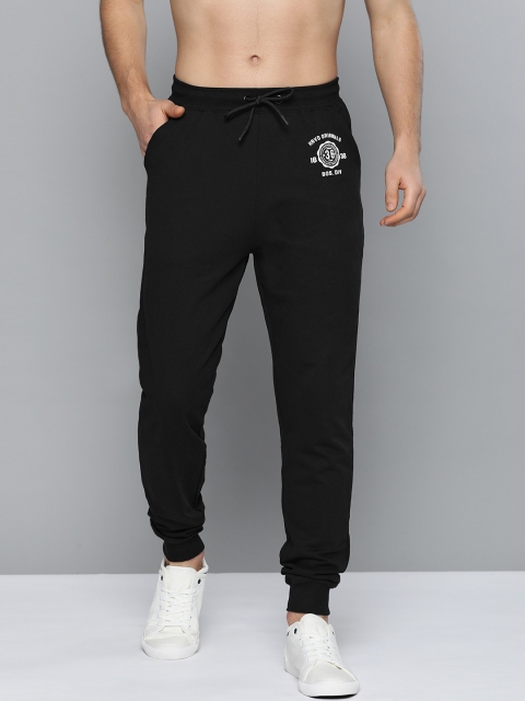 

Harvard Men Black Solid Joggers