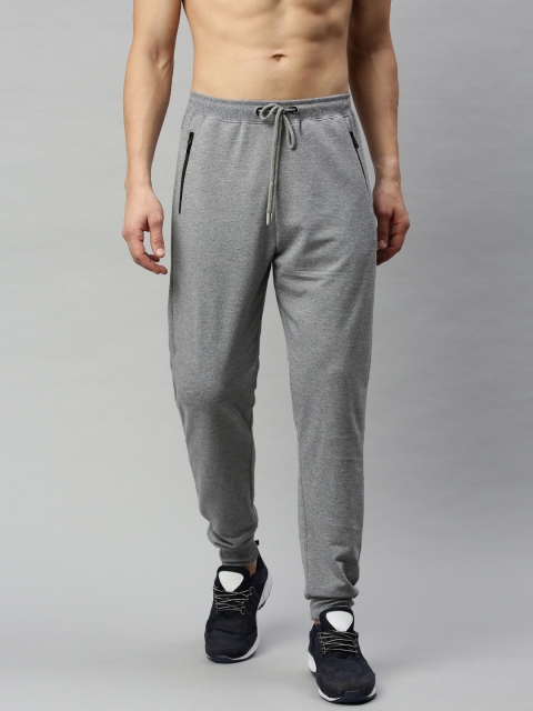 

Harvard Men Grey Melange Solid Straight Fit Joggers
