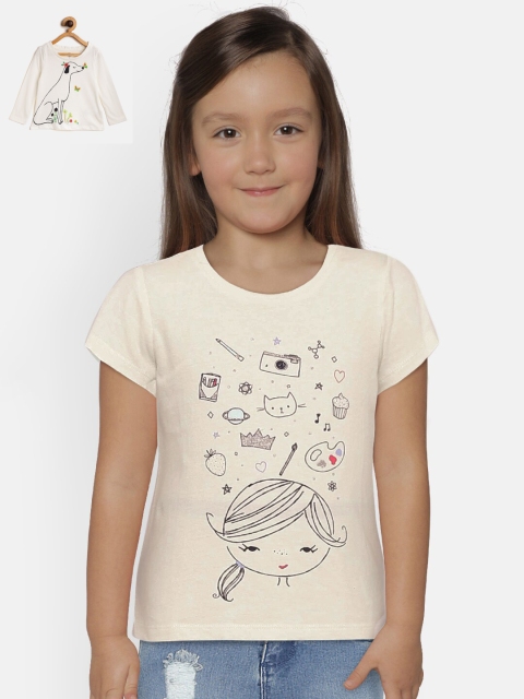 

GAP Girls Set of 2 T-Shirts, Off white