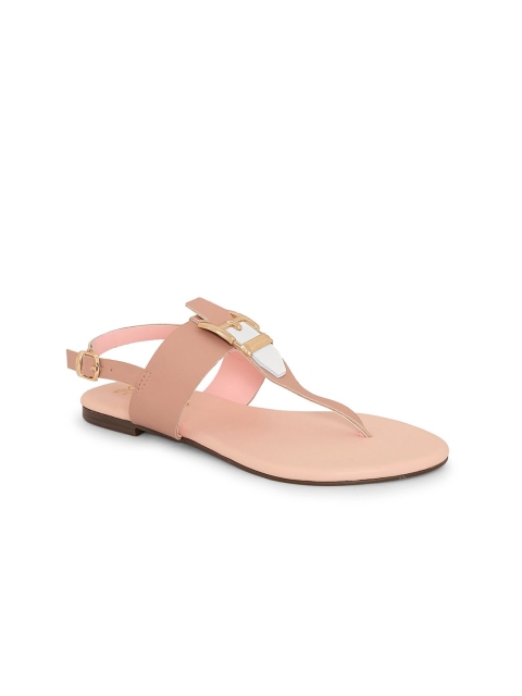 

Siendo Desi Women Pink Solid T-Strap Flats