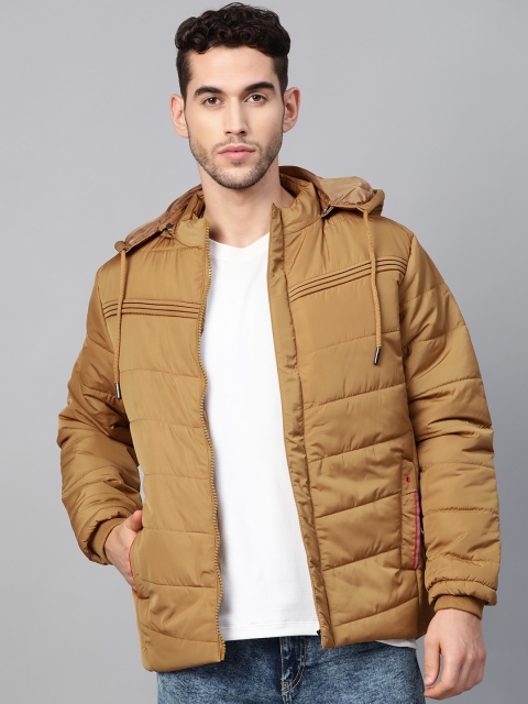 

Foreign Culture By Fort Collins Men Beige Solid Lightweight Padded Jacket