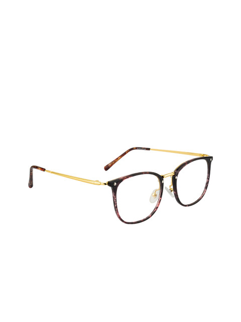 

Ted Smith Unisex Black & Red Abstract Full Rim Wayfarer Frames TS-NC-9371_C42