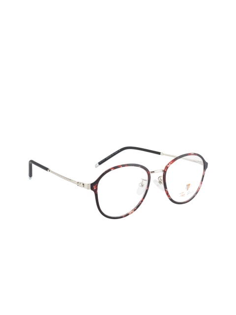 

Ted Smith Unisex Black & Red Abstract Full Rim Round Frames TS-NC-9299_C34