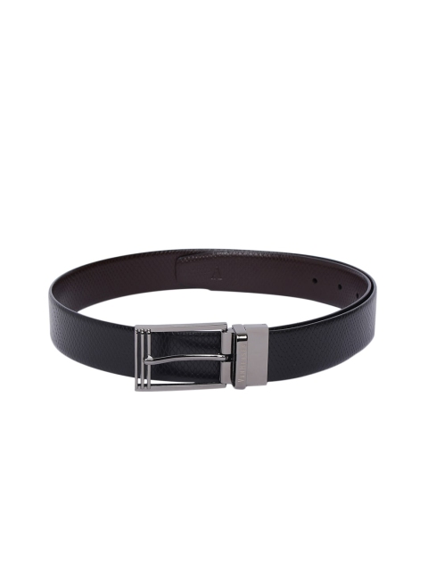 

Van Heusen Men Black & Brown Reversible Textured Leather Belt