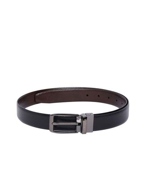 

Van Heusen Men Black & Brown Reversible Textured Leather Belt