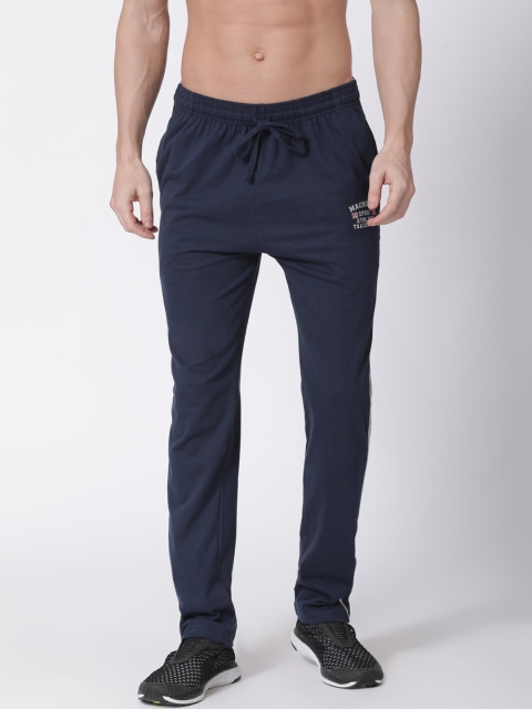 

Macroman M-Series Men Navy Blue Solid Track Pants