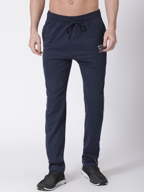 

Macroman M-Series Men Navy Blue Solid Track Pants