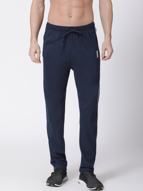 

Macroman M-Series Men Navy Blue Solid Track Pants